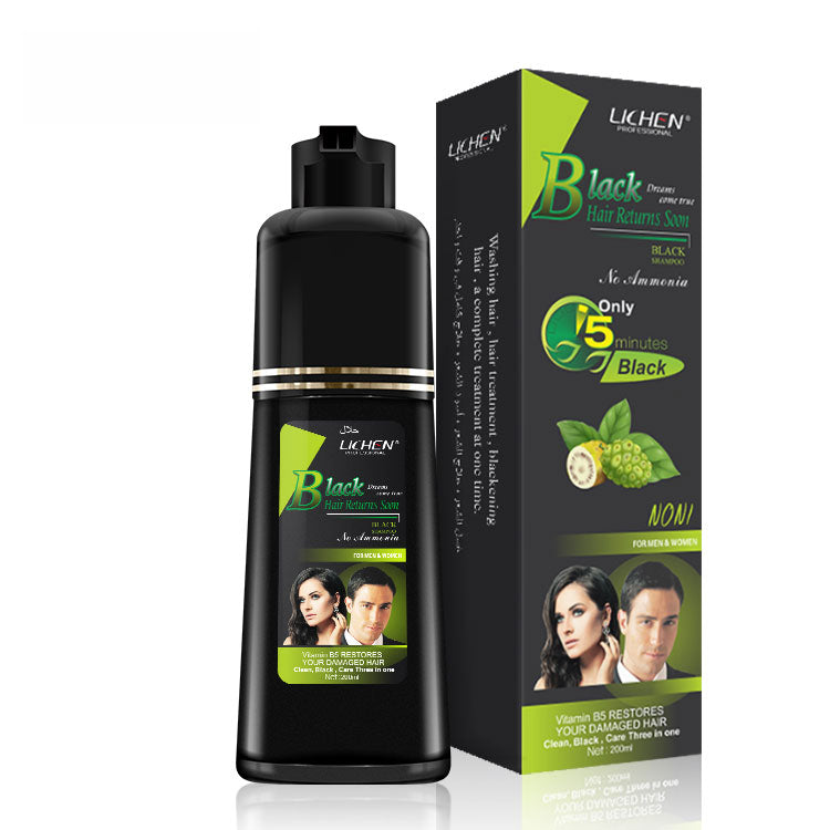 Lichen Hair Color Shampoo for Men/Women