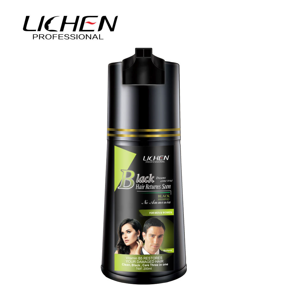 Lichen Hair Color Shampoo for Men/Women