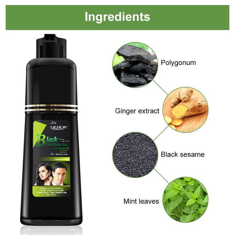 Lichen Hair Color Shampoo for Men/Women