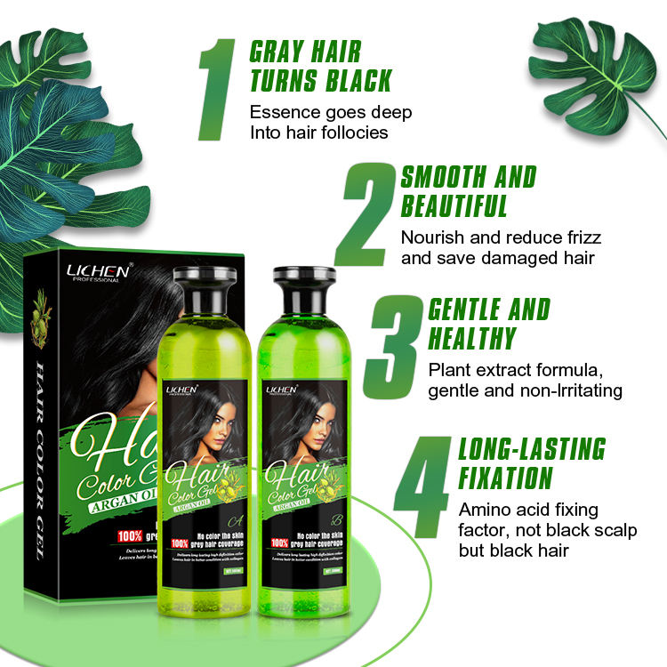 Lichen Hair Color Gel For Men and Women