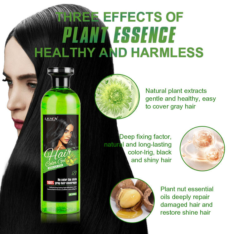 Lichen Hair Color Gel For Men and Women