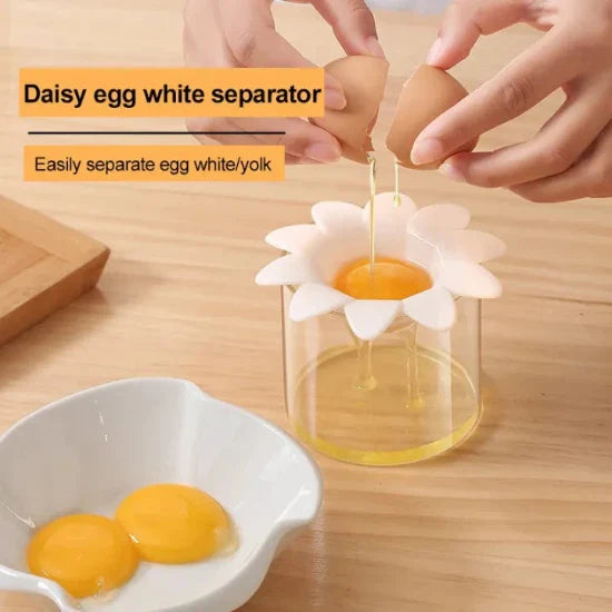 Egg White Separator Tool  Flower Design For Kitchen