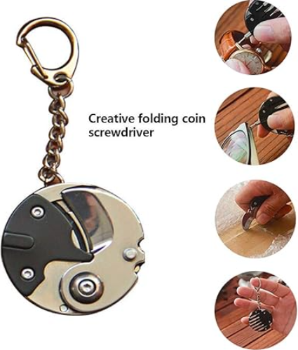 Multifunction Coin Keychain