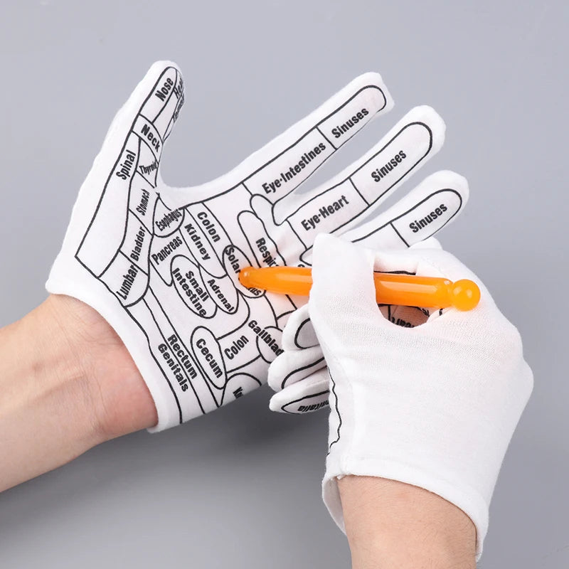 Gloves Hand Reflexology Tools