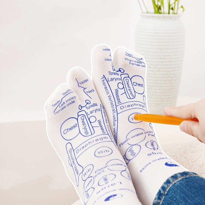 Foot Massage Acupressure Socks (SOCKS + STICK)