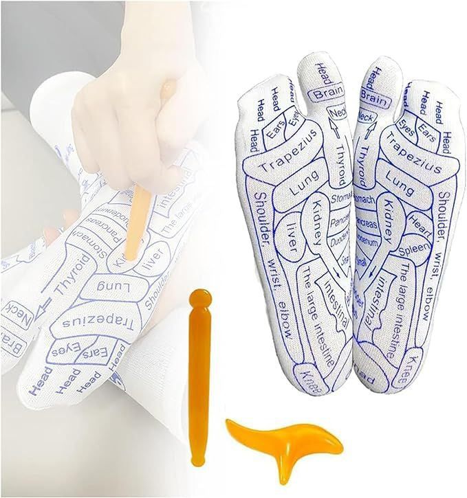 Foot Massage Acupressure Socks (SOCKS + STICK)